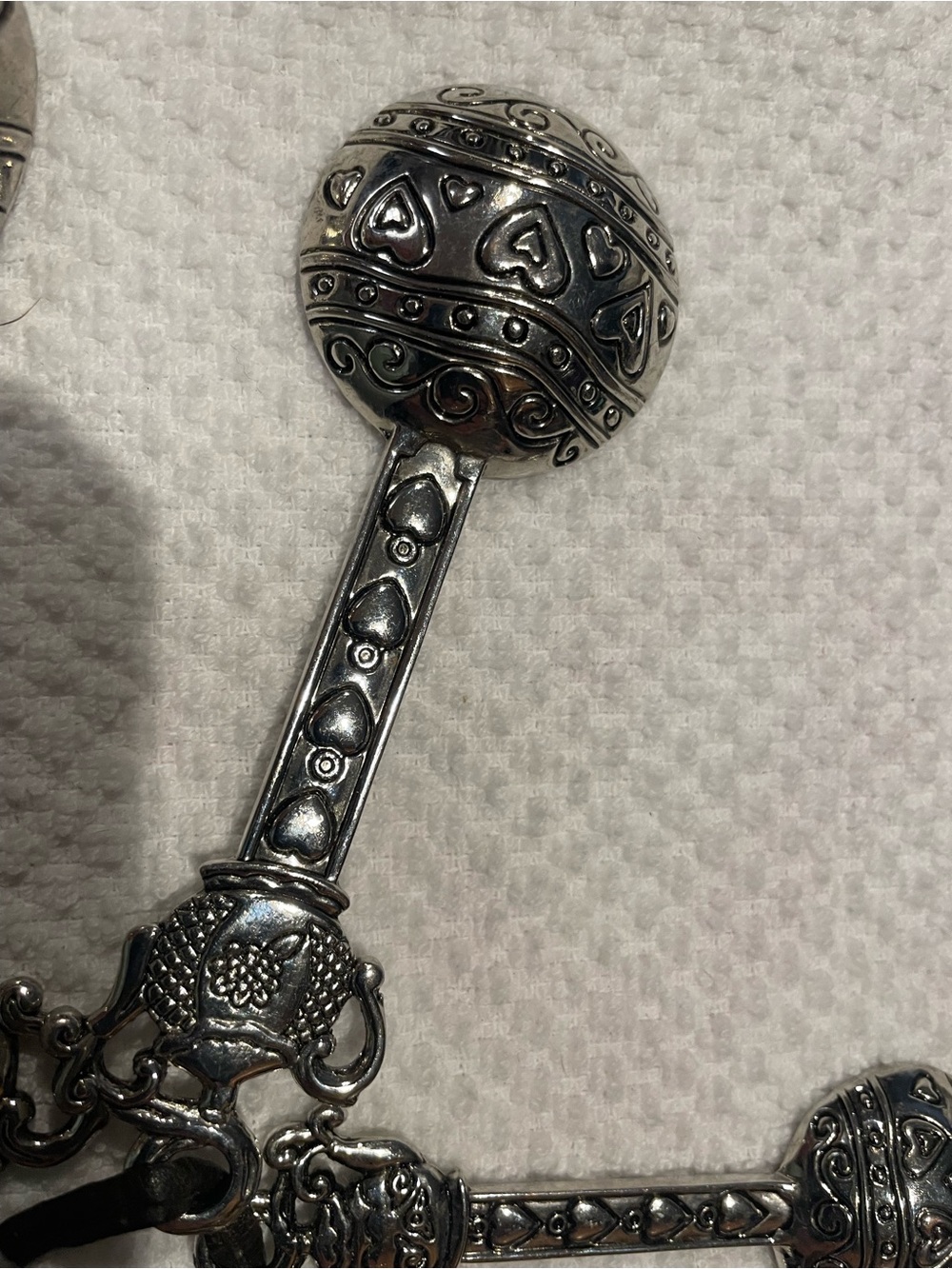 Source Unknown Silver-Tone Decorative Nesting Measuring Spoons - Picture 8 of 16